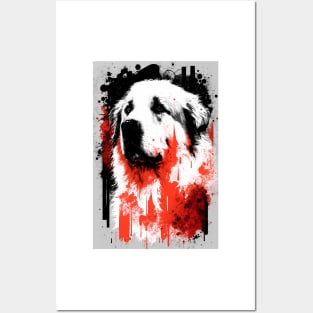 Great Pyrenees Portrait Posters and Art